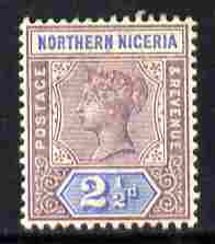 Northern Nigeria 1900 QV 2.5d dull mauve & ultramarine mounted mint SG 4, stamps on , stamps on  stamps on , stamps on  stamps on  qv , stamps on  stamps on 