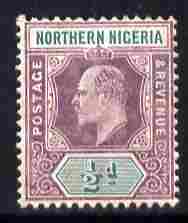 Northern Nigeria 1905-07 KE7 MCA 1/2d dull purple & green mounted mint SG 20a, stamps on , stamps on  ke7 , stamps on 