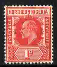 Northern Nigeria 1910-11 KE7 MCA 1d carmine mounted mint SG 29, stamps on , stamps on  ke7 , stamps on 