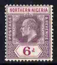 Northern Nigeria 1910-11 KE7 MCA 6d dull & bright purple mounted mint SG 35a, stamps on , stamps on  stamps on , stamps on  stamps on  ke7 , stamps on  stamps on 