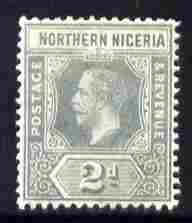 Northern Nigeria 1912 KG5 MCA 2d grey mounted mint SG 42, stamps on , stamps on  stamps on , stamps on  stamps on  kg5 , stamps on  stamps on 