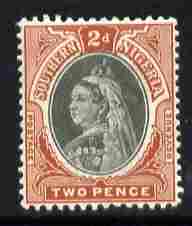 Southern Nigeria 1901-02 QV 2d black & red-brown mounted mint SG 3, stamps on , stamps on  qv , stamps on 