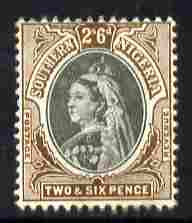 Southern Nigeria 1901-02 QV 2s6d black & brown mounted mint SG 7, stamps on , stamps on  stamps on , stamps on  stamps on  qv , stamps on  stamps on 