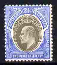 Southern Nigeria 1903-04 KE7 Crown CA 2.5d grey-black & blue mounted mint SG 13, stamps on , stamps on  stamps on , stamps on  stamps on  ke7 , stamps on  stamps on 