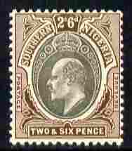 Southern Nigeria 1903-04 KE7 Crown CA 2s6d grey-black & brown mounted mint SG 17, stamps on , stamps on  ke7 , stamps on 
