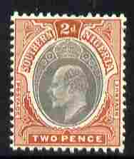 Southern Nigeria 1904-09 KE7 MCA 2d grey & chestnut mounted mint SG 23/a, stamps on , stamps on  stamps on , stamps on  stamps on  ke7 , stamps on  stamps on 