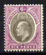 Southern Nigeria 1904-09 KE7 MCA 6d grey-black & purple mounted mint SG 27/a, stamps on , stamps on  ke7 , stamps on 