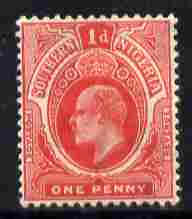 Southern Nigeria 1907-11 KE7 MCA 1d carmine mounted mint SG 34/ab, stamps on , stamps on  ke7 , stamps on 