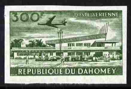 Dahomey 1963 Air 300f (Cotonou Airport) unmounted mint imperf colour trial proof (several different combinations available but price is for ONE) as SG 196