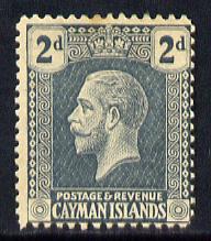 Cayman Islands 1921-26 KG5 Script CA 2d slate-grey mounted mint SG 73, stamps on , stamps on  kg5 , stamps on 
