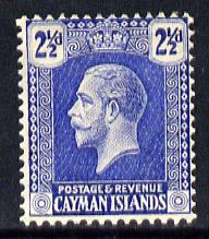 Cayman Islands 1921-26 KG5 Script CA 2.5d bright blue mounted mint SG 74, stamps on , stamps on  stamps on , stamps on  stamps on  kg5 , stamps on  stamps on 