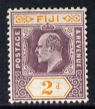 Fiji 1903 KE7 Crown CA 2d dull purple & orange mounted mint SG 106
