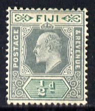 Fiji 1904-09 KE7 MCA 1/2d green & pale green mounted mint SG 115