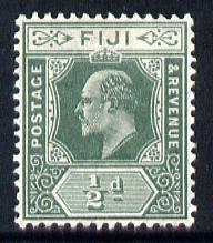 Fiji 1906-12 KE7 MCA 1/2d green mounted mint SG 118, stamps on , stamps on  ke7 , stamps on 
