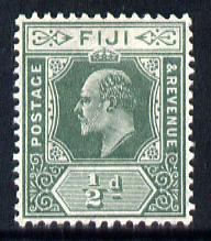 Fiji 1906-12 KE7 MCA 1/2d green mounted mint SG 118, stamps on , stamps on  stamps on , stamps on  stamps on  ke7 , stamps on  stamps on 