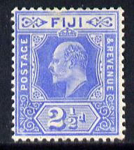 Fiji 1906-12 KE7 MCA 2.5d bright blue mounted mint SG 120, stamps on , stamps on  ke7 , stamps on 