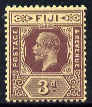 Fiji 1912-23 KG5 MCA 3d purple on lemon (die II) mounted mint SG 130d, stamps on , stamps on  stamps on , stamps on  stamps on  kg5 , stamps on  stamps on 