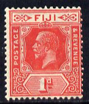 Fiji 1912-23 KG5 Script CA 1d carmine-red mounted mint SG 230, stamps on , stamps on  stamps on , stamps on  stamps on  kg5 , stamps on  stamps on 