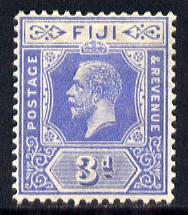 Fiji 1912-23 KG5 Script CA 3d bright blue mounted mint SG 234, stamps on , stamps on  stamps on , stamps on  stamps on  kg5 , stamps on  stamps on 