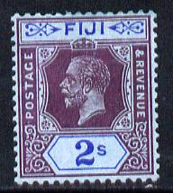 Fiji 1912-23 KG5 Script CA 2s purple & blue on blue mounted mint SG 239, stamps on , stamps on  kg5 , stamps on 