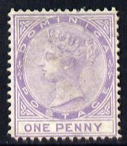 Dominica 1877-79 QV Crown CC P14 1d lilac mounted mint SG5, stamps on , stamps on  stamps on , stamps on  stamps on  qv , stamps on  stamps on 