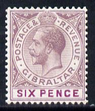 Gibraltar 1921-27 KG5 Script CA 6d purple & magenta mounted mint SG 97a, stamps on , stamps on  stamps on , stamps on  stamps on  kg5 , stamps on  stamps on 