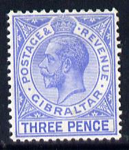 Gibraltar 1930 KG5 Script CA 3d blue (Three Pence) mounted mint SG 109, stamps on , stamps on  stamps on , stamps on  stamps on  kg5 , stamps on  stamps on 