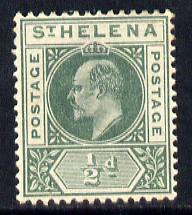 St Helena 1902 KE7 Key Plate 1/2d green mounted mint SG53, stamps on , stamps on  stamps on , stamps on  stamps on  ke7 , stamps on  stamps on 