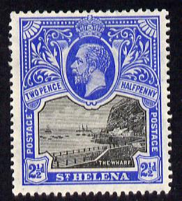 St Helena 1912-16 KG5 Pictorial 2.5d black & bright-blue mounted mint SG76, stamps on , stamps on  stamps on , stamps on  stamps on  kg5 , stamps on  stamps on 