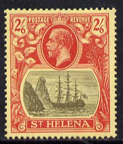 St Helena 1922-37 KG5 Badge MCA 2s6d mounted mint SG 94, stamps on , stamps on  kg5 , stamps on ships
