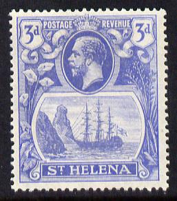 St Helena 1922-37 KG5 Badge Script 3d mounted mint SG 101, stamps on , stamps on  stamps on , stamps on  stamps on  kg5 , stamps on  stamps on ships