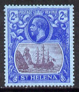 St Helena 1922-37 KG5 Badge Script 2s mounted mint SG 108, stamps on , stamps on  kg5 , stamps on ships