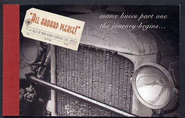 Isle of Man 1999 Manx Buses £4.78 prestige booklet complete, SG SB52, stamps on transport, stamps on buses