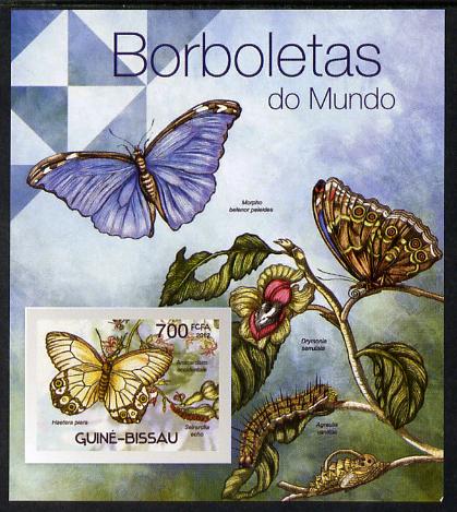 Guinea - Bissau 2012 Butterflies #4 imperf m/sheet unmounted mint. Note this item is privately produced and is offered purely on its thematic appeal, stamps on butterflies