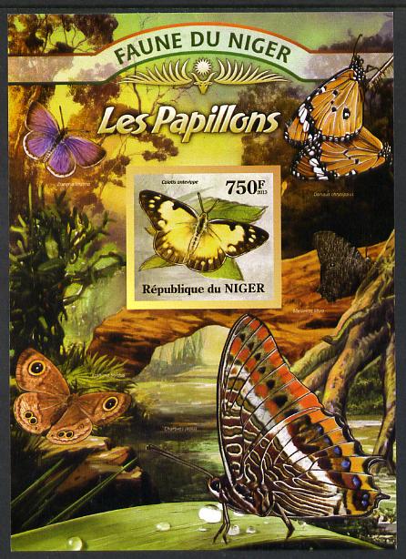 Niger Republic 2013 Butterflies #1 imperf m/sheet unmounted mint. Note this item is privately produced and is offered purely on its thematic appeal, stamps on , stamps on  stamps on butterflies