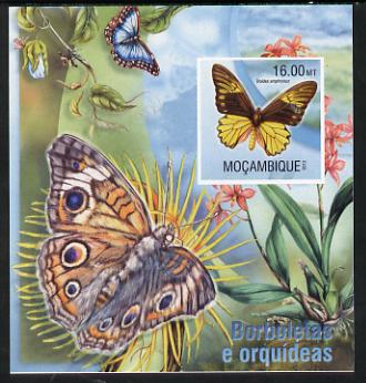 Mozambique 2013 Butterflies #1 imperf deluxe sheet unmounted mint. Note this item is privately produced and is offered purely on its thematic appeal , stamps on , stamps on  stamps on butterflies