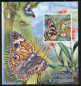 Mozambique 2013 Butterflies #3 imperf deluxe sheet unmounted mint. Note this item is privately produced and is offered purely on its thematic appeal , stamps on butterflies