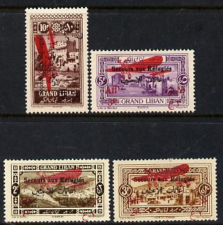 Lebanon 1926 Air set of 4, SG 91-94 (mounted mint)