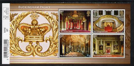 Great Britain 2014 Buckingham Palace perf m/sheet unmounted mint , stamps on , stamps on  stamps on royalty, stamps on  stamps on buildings, stamps on  stamps on london