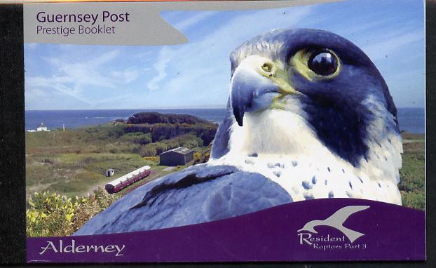 Guernsey - Alderney 2008 Residential Birds #3 £12.00 booklet complete & fine SG ASB18, stamps on birds, stamps on birds of prey