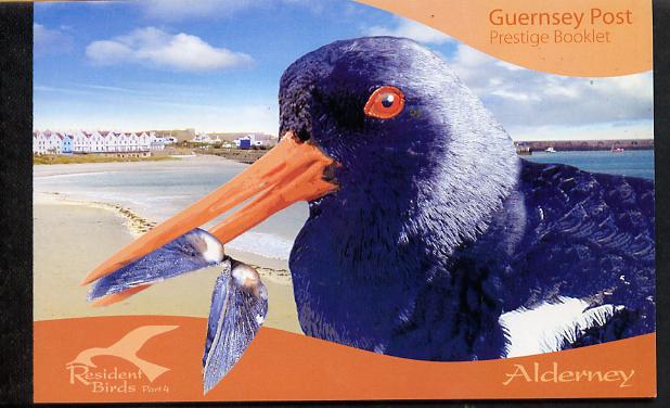 Guernsey - Alderney 2009 Residential Birds #4 £12.68 booklet complete & fine SG ASB19, stamps on birds, stamps on birds of prey