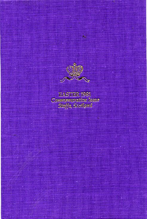 Staffa 1981 Easter \A38 value (Faberg\8E Coronation Egg) embossed in 24 carat gold foil in special presentation folder unmounted mint, stamps on easter, stamps on royalty, stamps on jewellry, stamps on coronation