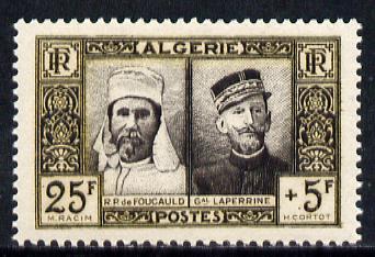Algeria 1950 50th Anniversary of French in the Sahara, unmounted mint SG 304, stamps on militaria