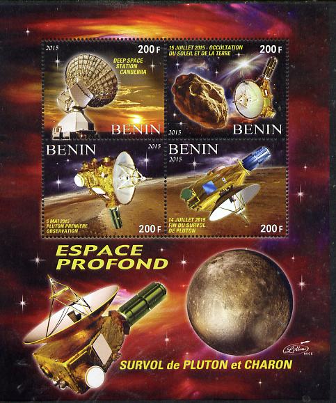 Benin 2015 50thAnniversary of ELDO #1 perf sheetlet containig 4 values unmounted mint , stamps on space, stamps on eldo, stamps on telescope