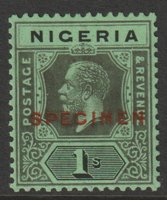 Nigeria 1921 KG5 Multiple Script 1s overprinted SPECIMEN with gum and only about 400 produced SG 26s, stamps on specimens