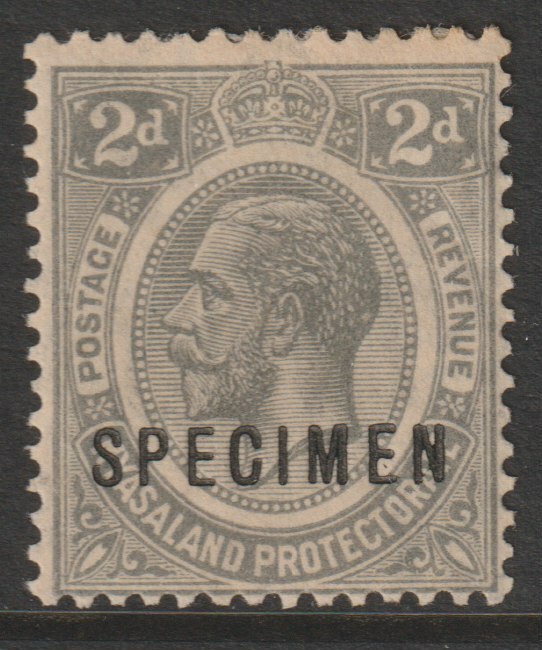 Nyasaland 1921 KG5 Multiple Script 2d overprinted SPECIMEN with gum but overall toning, only about 400 produced SG 103s, stamps on , stamps on  stamps on specimens