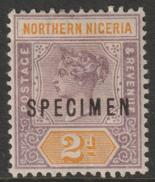 Sierra Leone 1896 QV  Key Plate Crown CA 2d overprinted SPECIMEN with gum, only about 750 produced, SG 44s, stamps on specimens