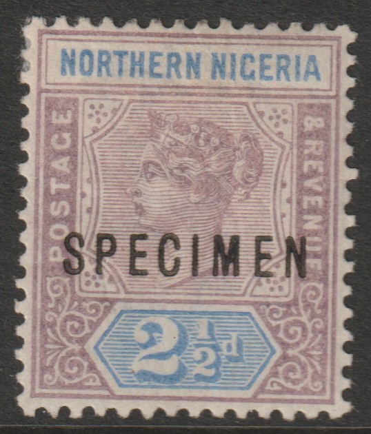 Sierra Leone 1896 QV  Key Plate Crown CA 2.5d overprinted SPECIMEN with gum, only about 750 produced, SG 45s, stamps on , stamps on  stamps on specimens