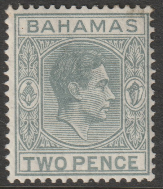Bahamas 1938-52 KG6 2d pale slate unmounted mint but light vert crease SG152, stamps on , stamps on  kg6 , stamps on 