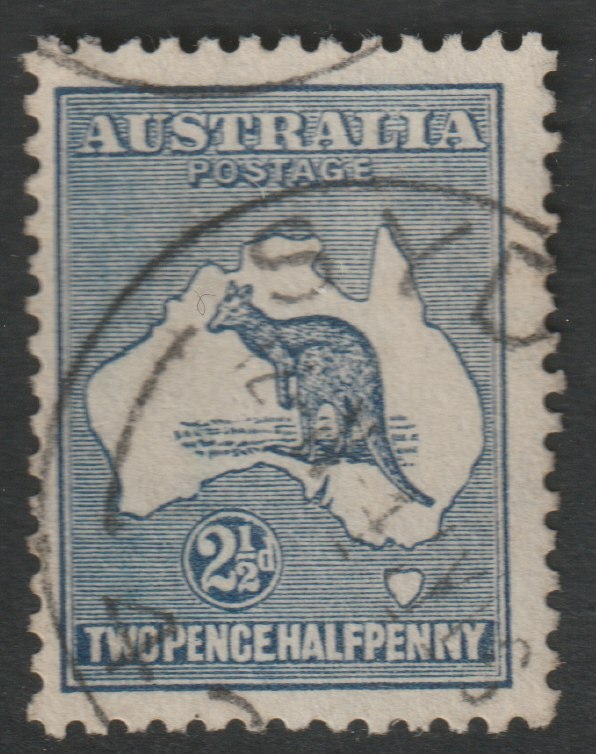 Australia 1915 Roo 2.5d  indigo die II cds used, SG25, stamps on , stamps on  stamps on kangaroos, stamps on  stamps on maps